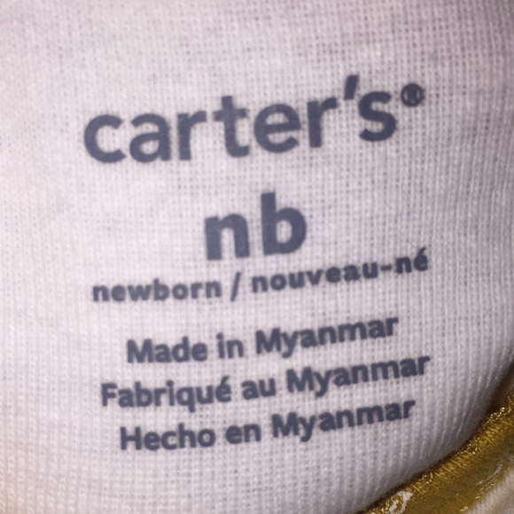 Carter’s Baby Infant Girls Newborn Diaper Shirt New with Tags NB - Picture 5 of 11